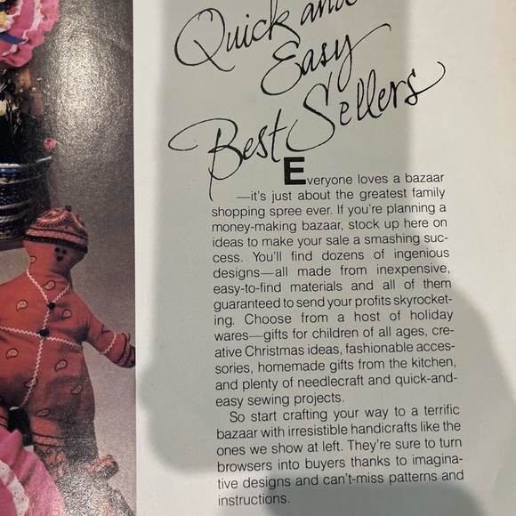 Vintage Better Homes and Gardens Easy Bazaar Crafts Hardcover Book  1981 - Picture 7 of 12